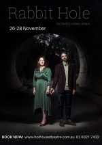 Actors Rachel McNamara & Ben Tari in Rabbit Hole at HotHouse Theatre